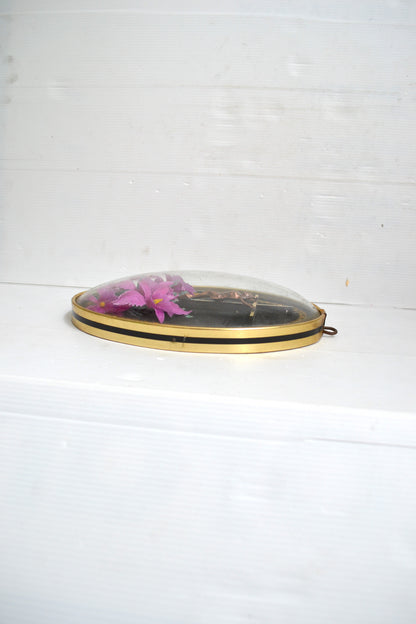 Crucifix sous verre bombé