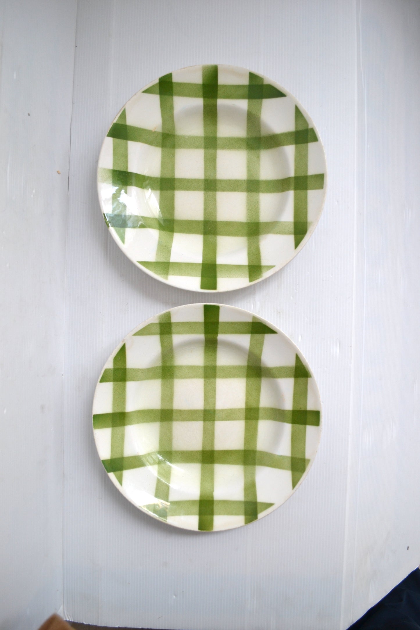 Assiettes Quadrillées