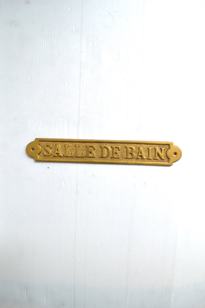 Plaque Salle de bain en laiton