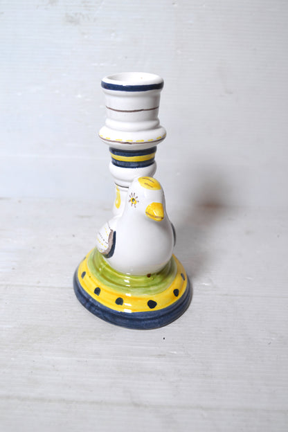 Bougeoir en céramique du Portugal