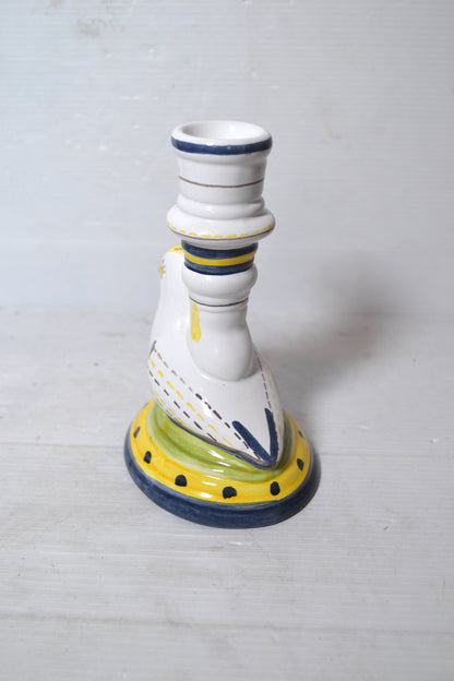 Bougeoir en céramique du Portugal