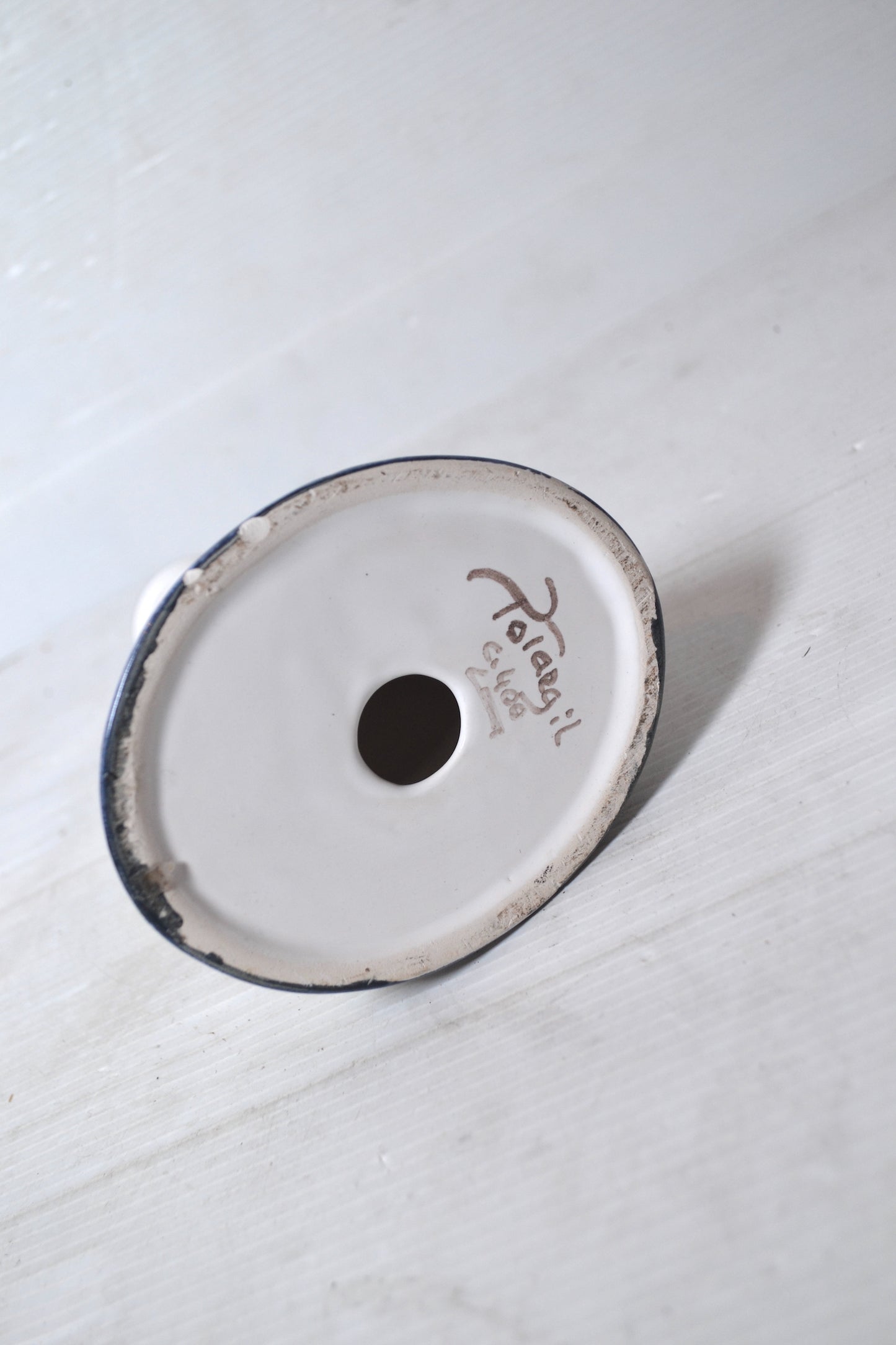 Bougeoir en céramique du Portugal