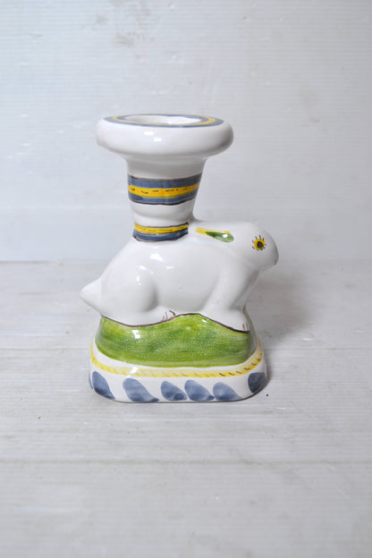 Bougeoir en céramique du Portugal