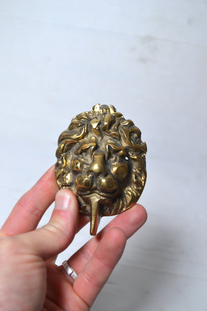 Petit heurtoir tête de lion