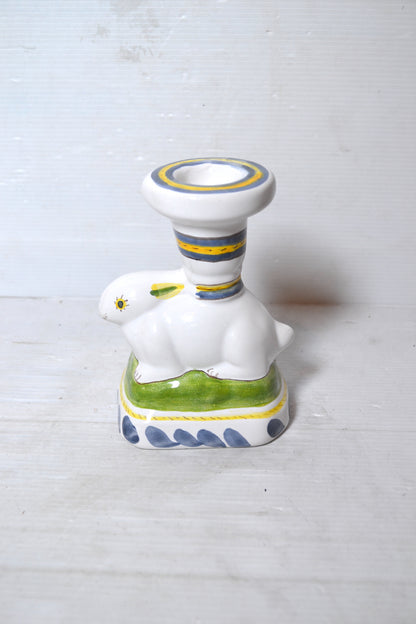 Bougeoir en céramique du Portugal