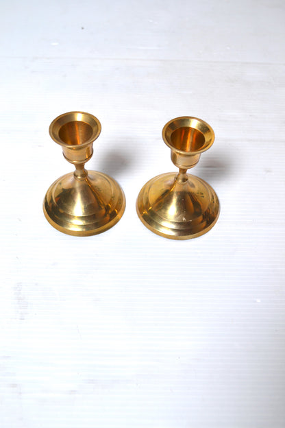 Bougeoirs dorés