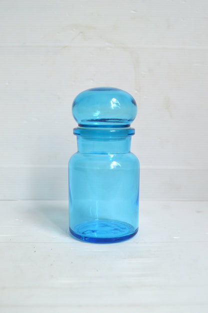 Ancien bocal bleu