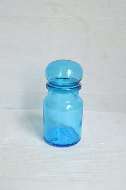Ancien bocal bleu