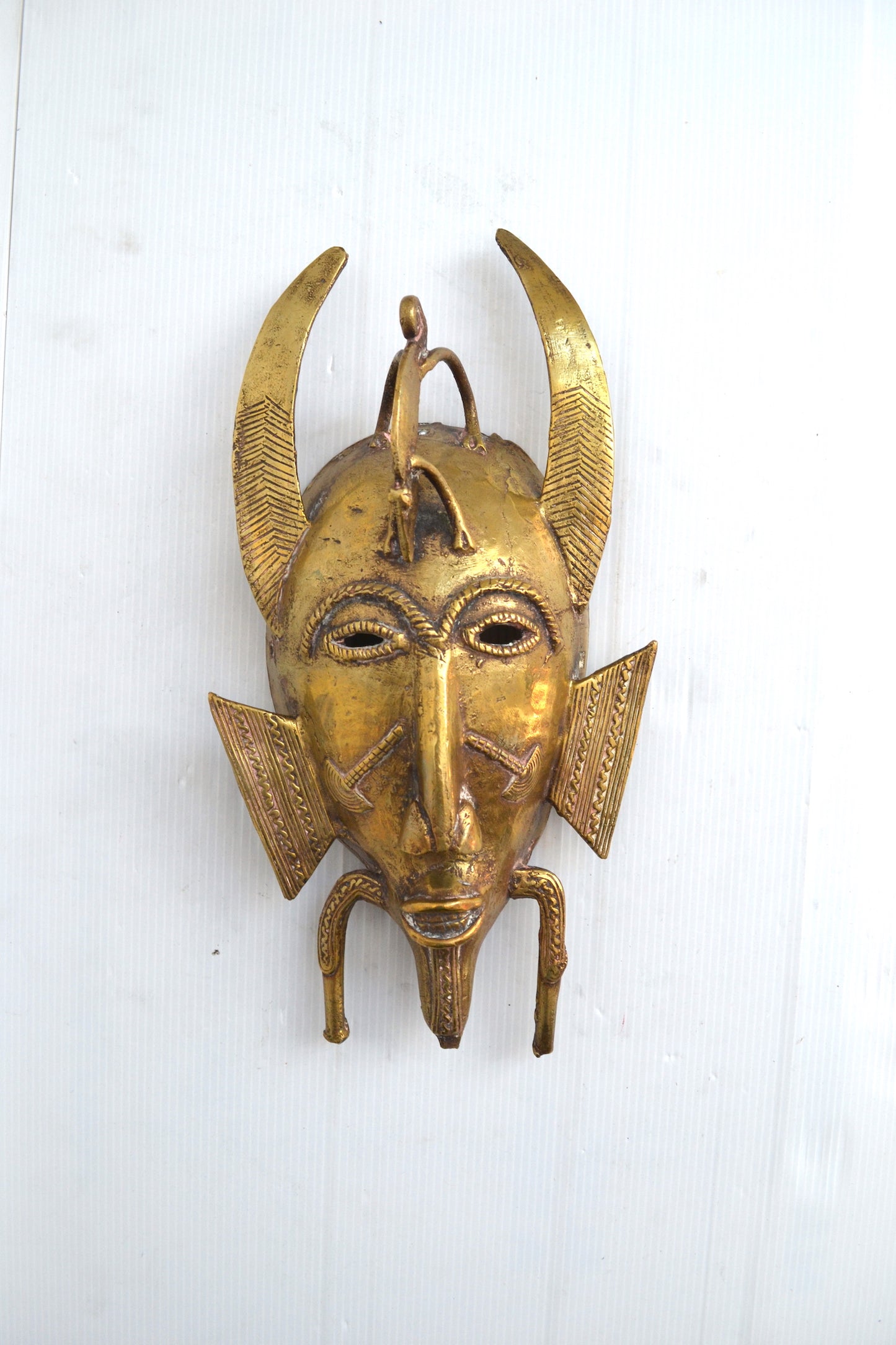 Masque Sénoufo en bronze Côte d'Ivoire