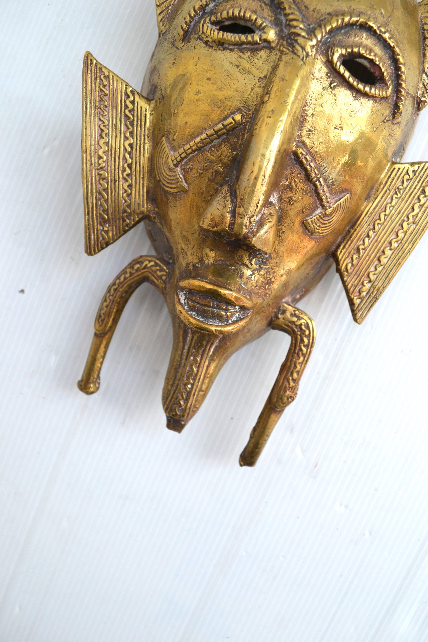Masque Sénoufo en bronze Côte d'Ivoire