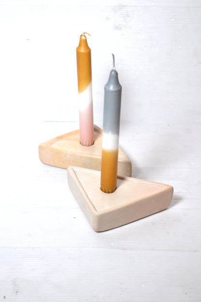 Bougeoirs design en pierre
