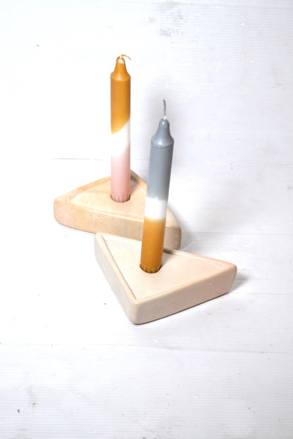 Bougeoirs design en pierre