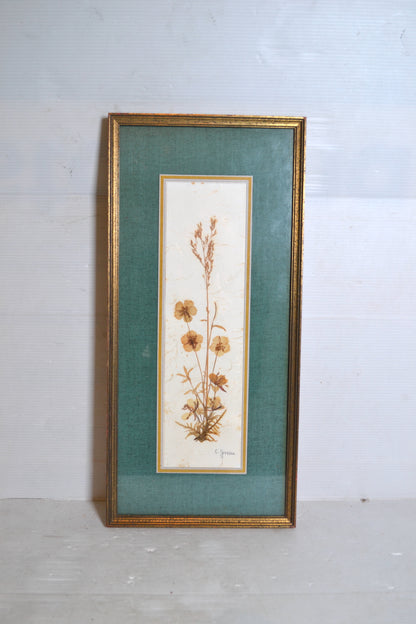 Cadre de fleurs séchées