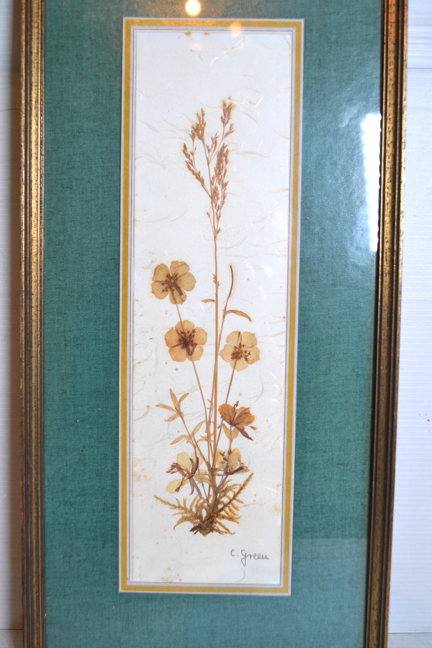 Cadre de fleurs séchées