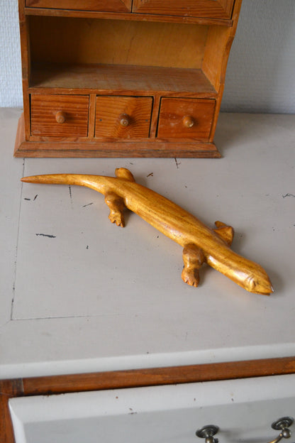 Salamandre en bois
