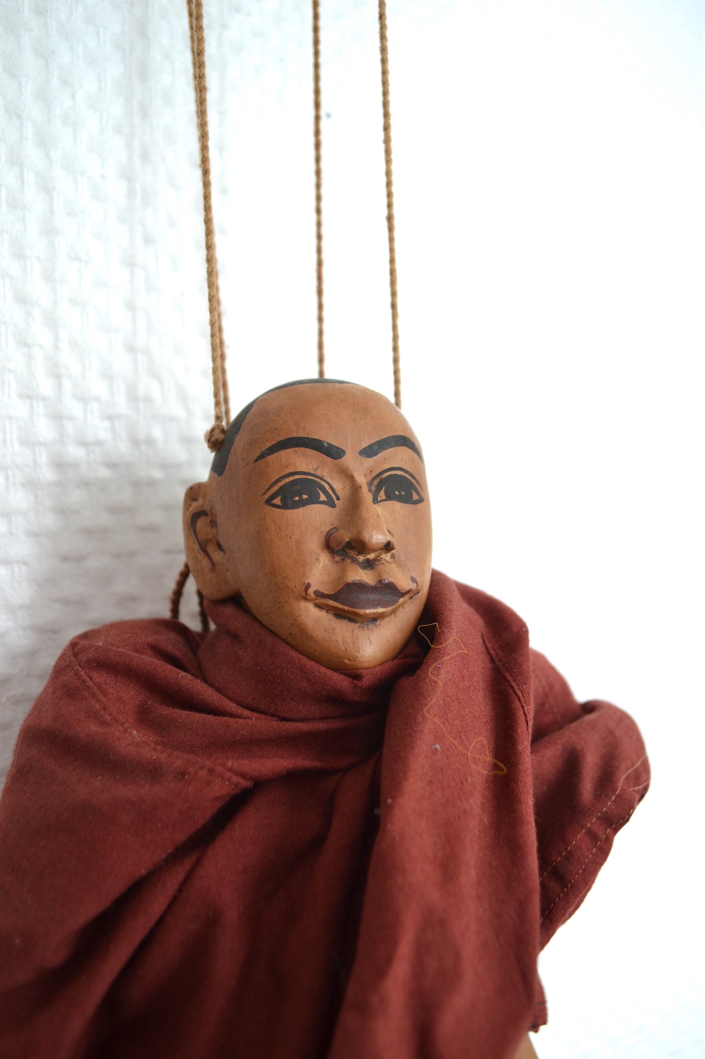 Marionnette articulée Birmanie moine bouddhiste