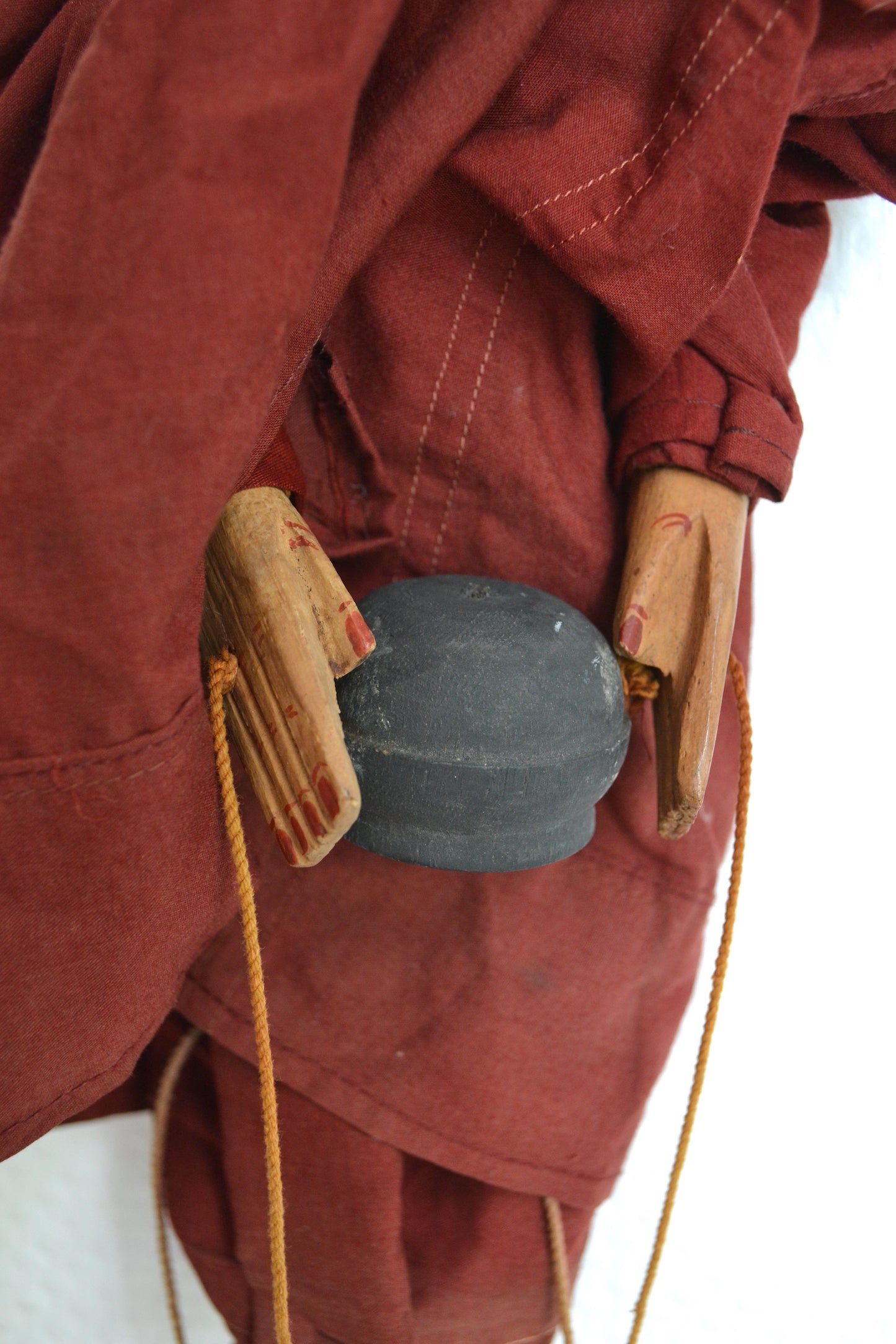 Marionnette articulée Birmanie moine bouddhiste