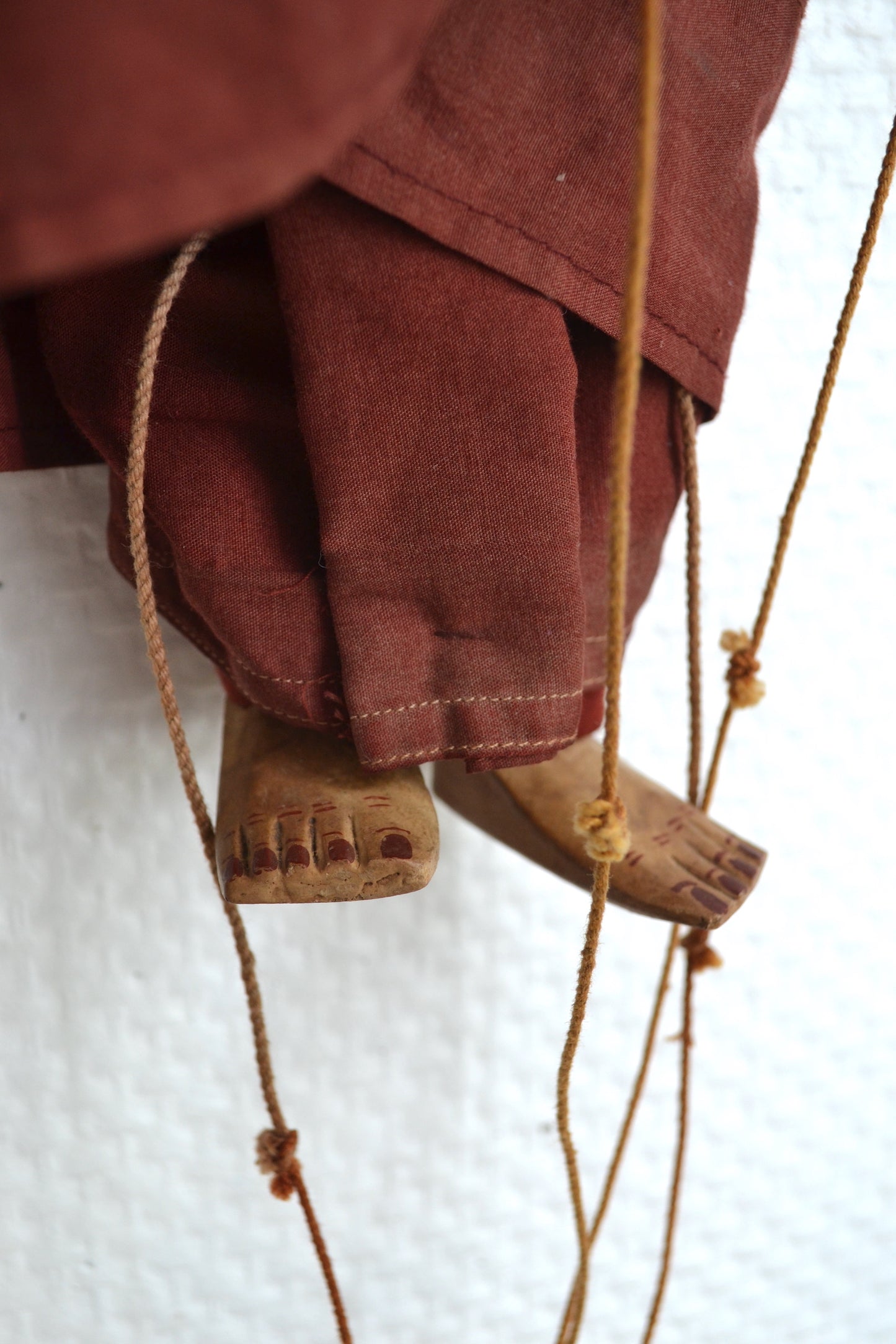 Marionnette articulée Birmanie moine bouddhiste