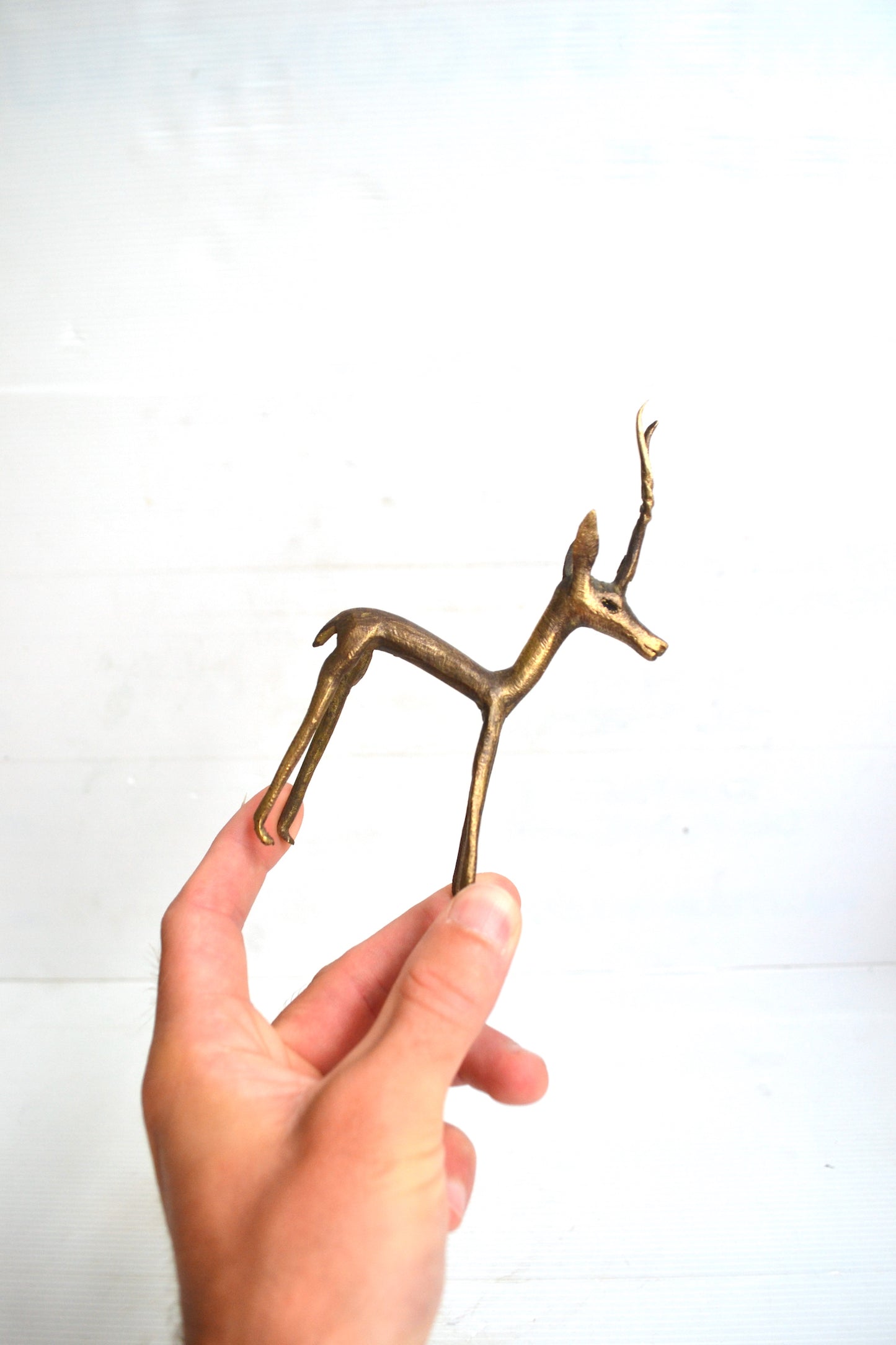 Gazelle en bronze