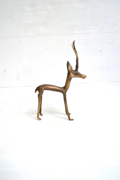 Gazelle en bronze