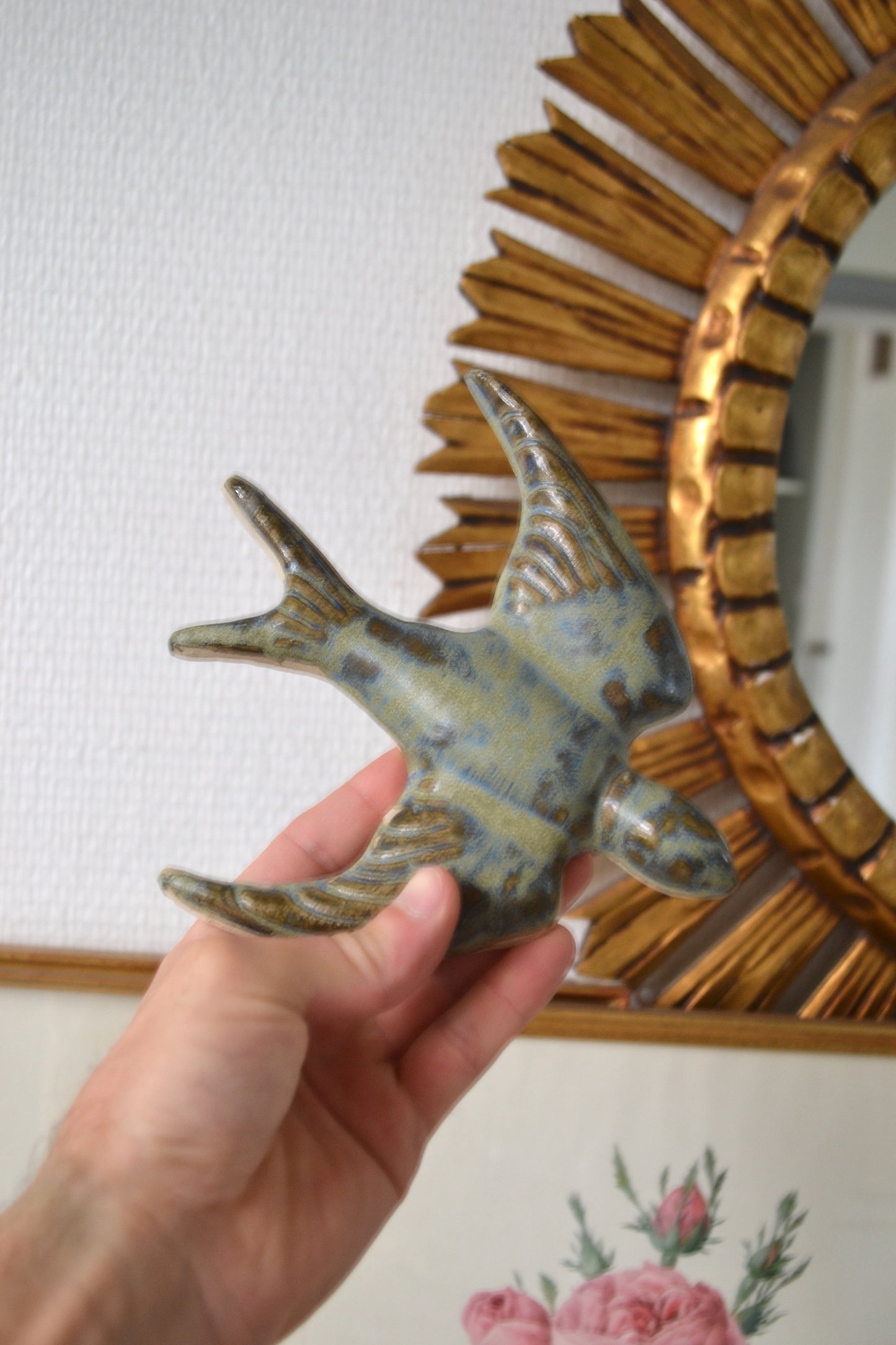 Hirondelle en céramique