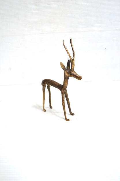 Gazelle en bronze