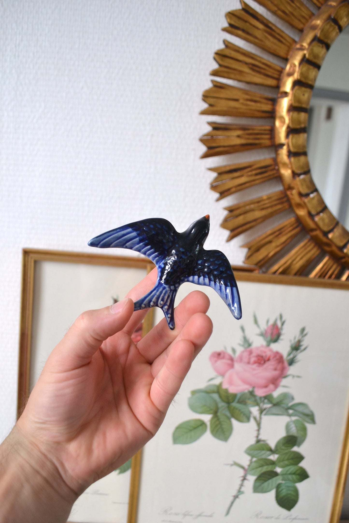 Hirondelle en céramique