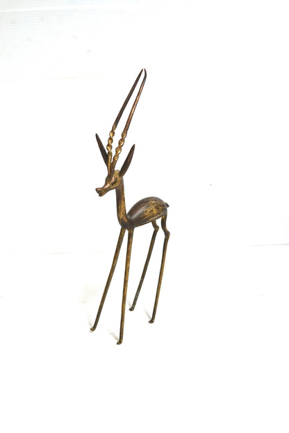 Gazelle en bronze