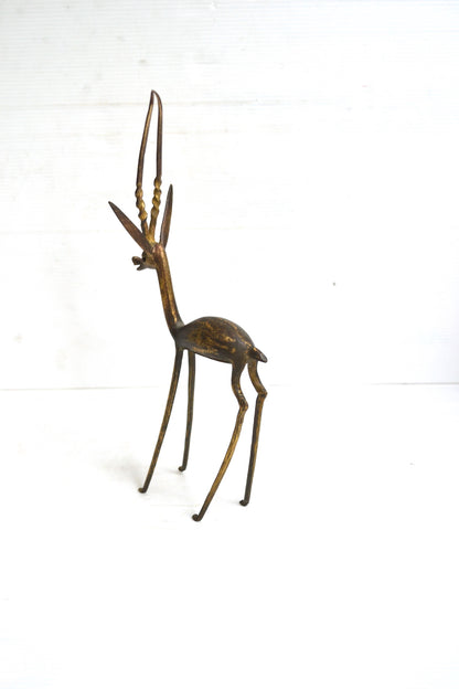 Gazelle en bronze