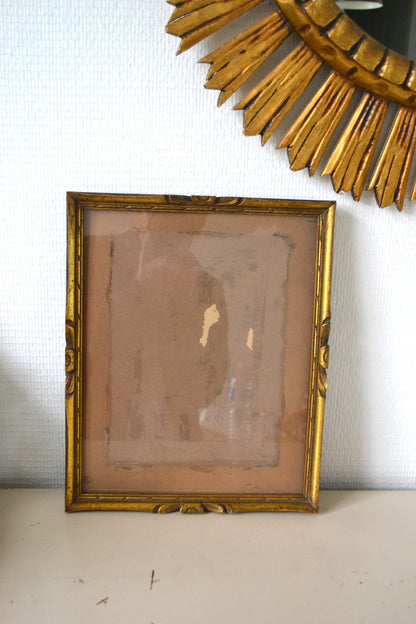 Cadre en bois doré