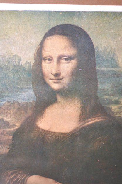 Cadre en bois doré La Joconde