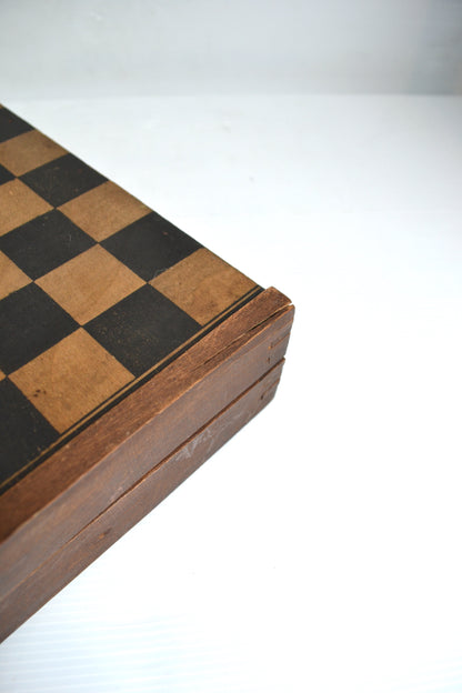 Jeu de Dames et Backgammon en bois