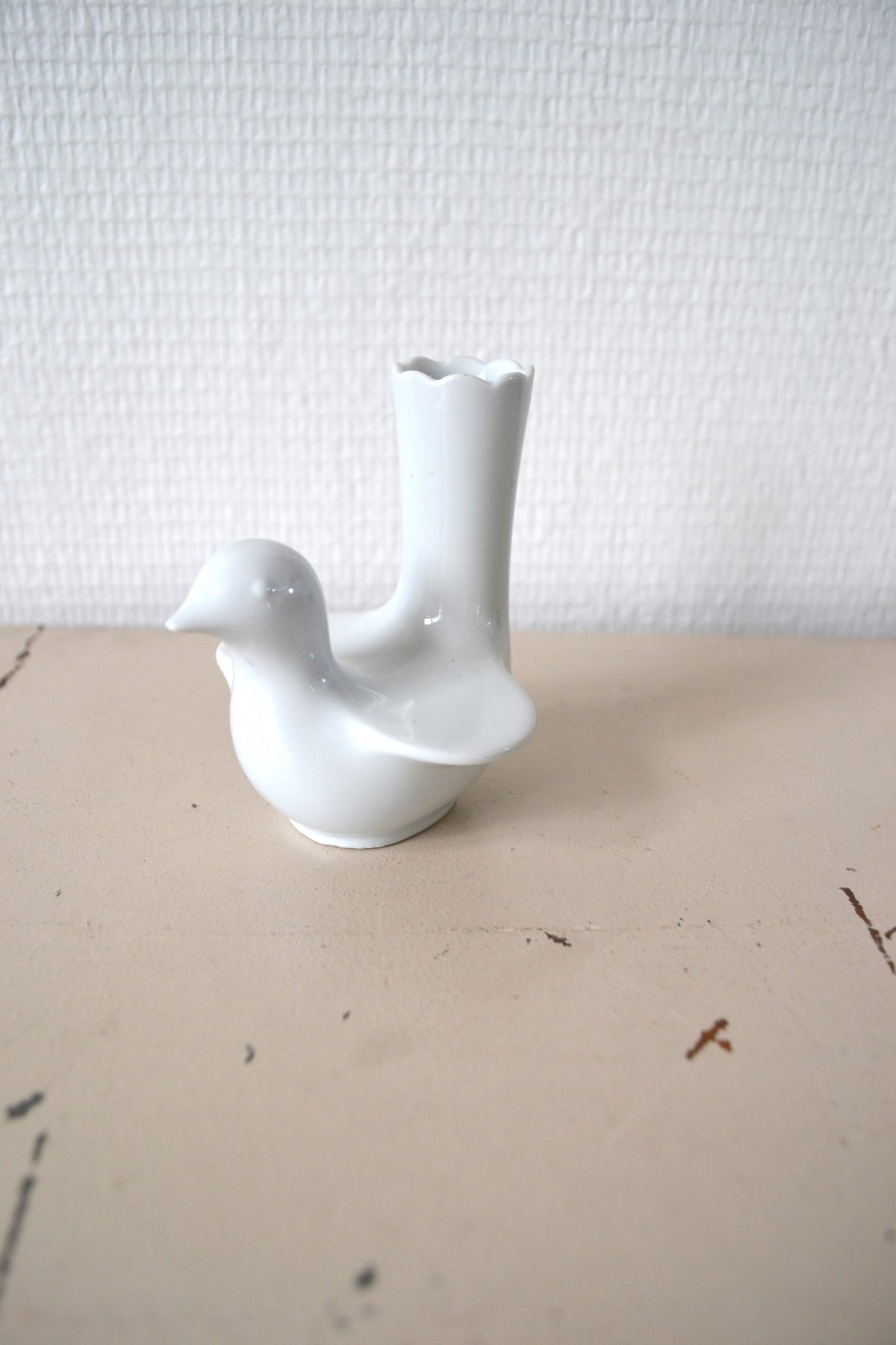 Soliflore zoomorphe porcelaine allemande