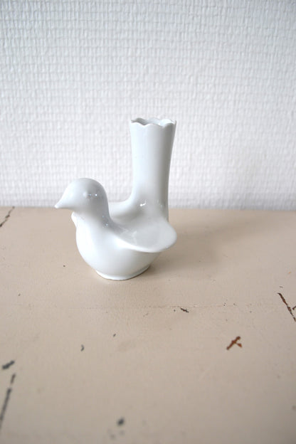 Soliflore zoomorphe porcelaine allemande