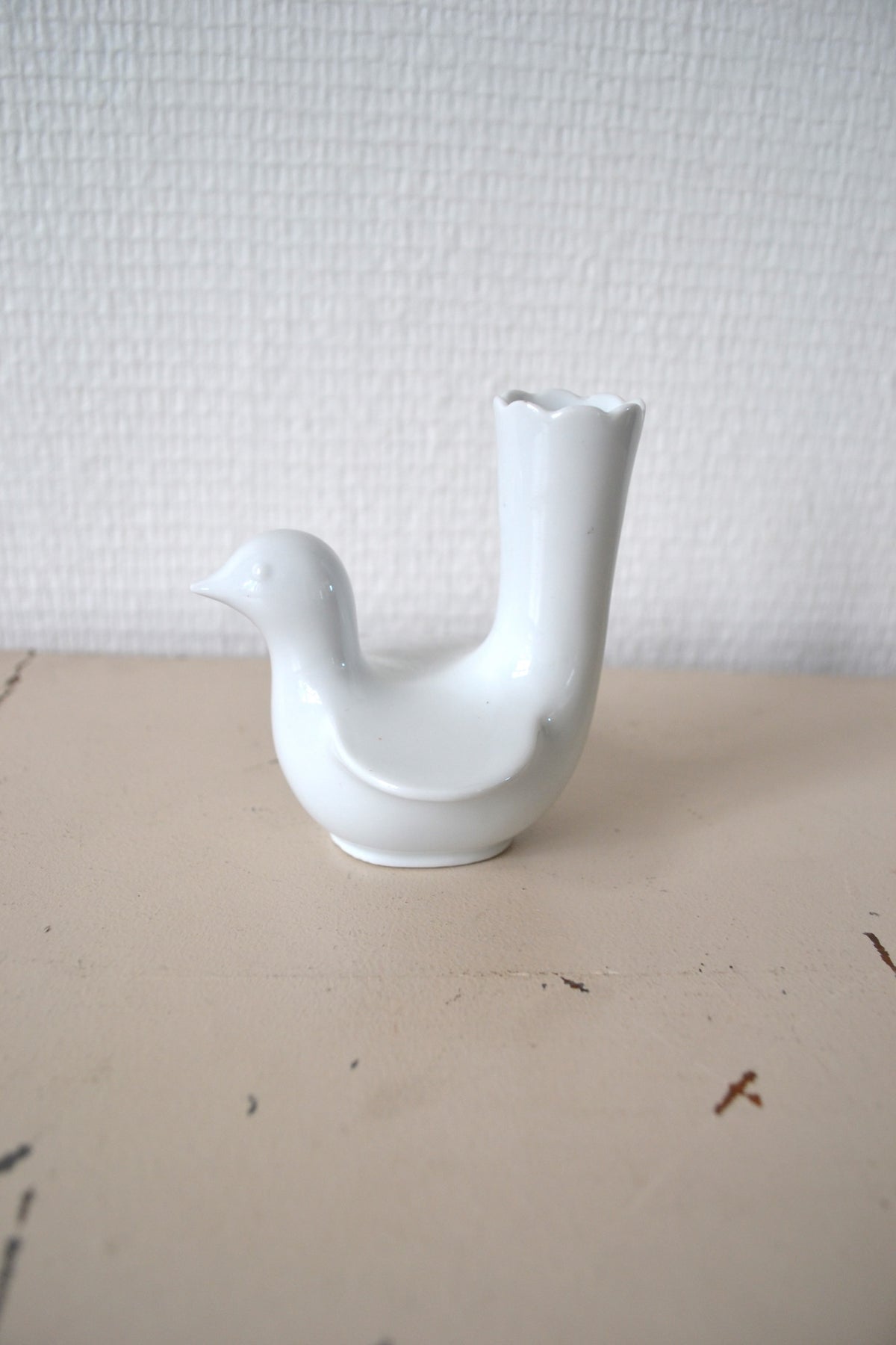 Soliflore zoomorphe porcelaine allemande