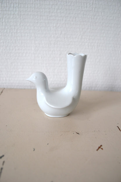 Soliflore zoomorphe porcelaine allemande