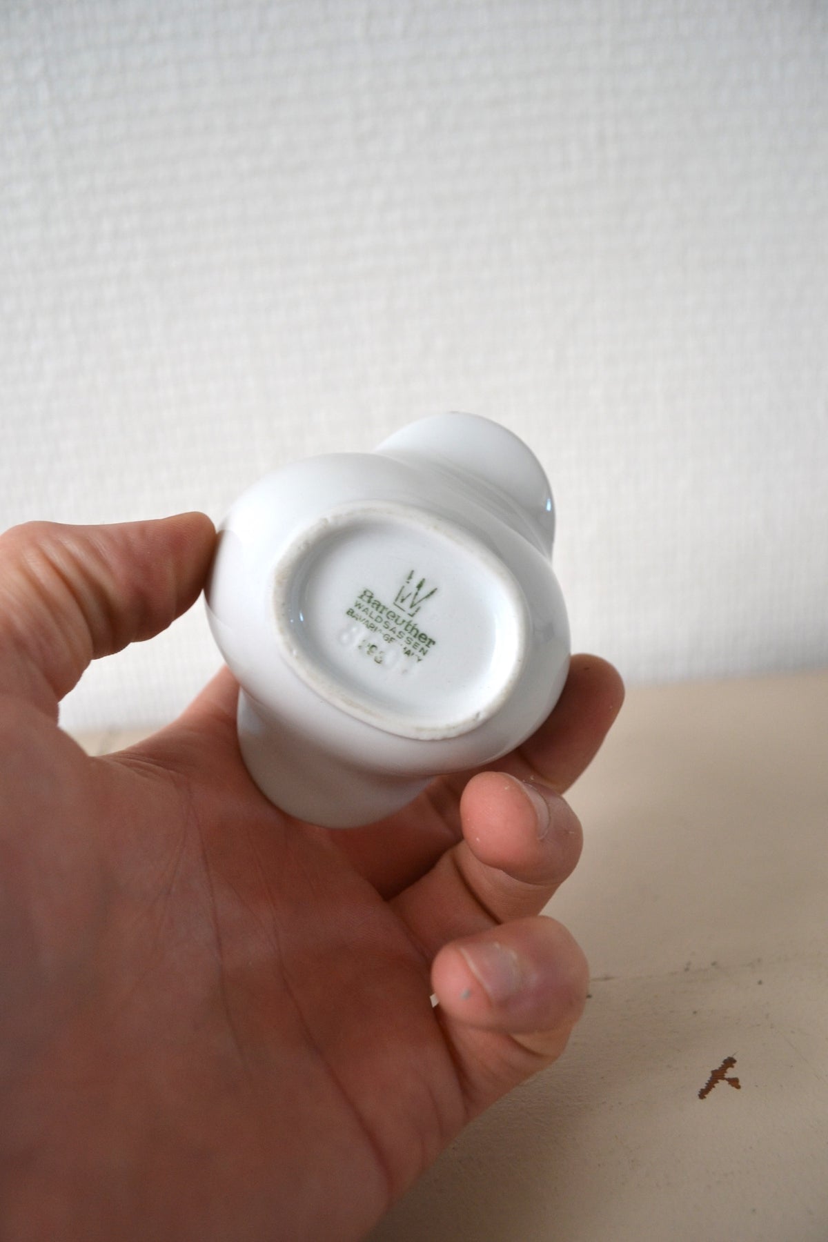 Soliflore zoomorphe porcelaine allemande