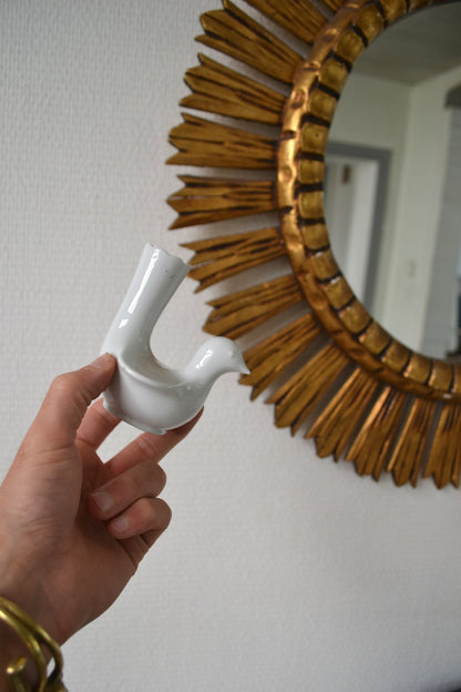 Soliflore zoomorphe porcelaine allemande
