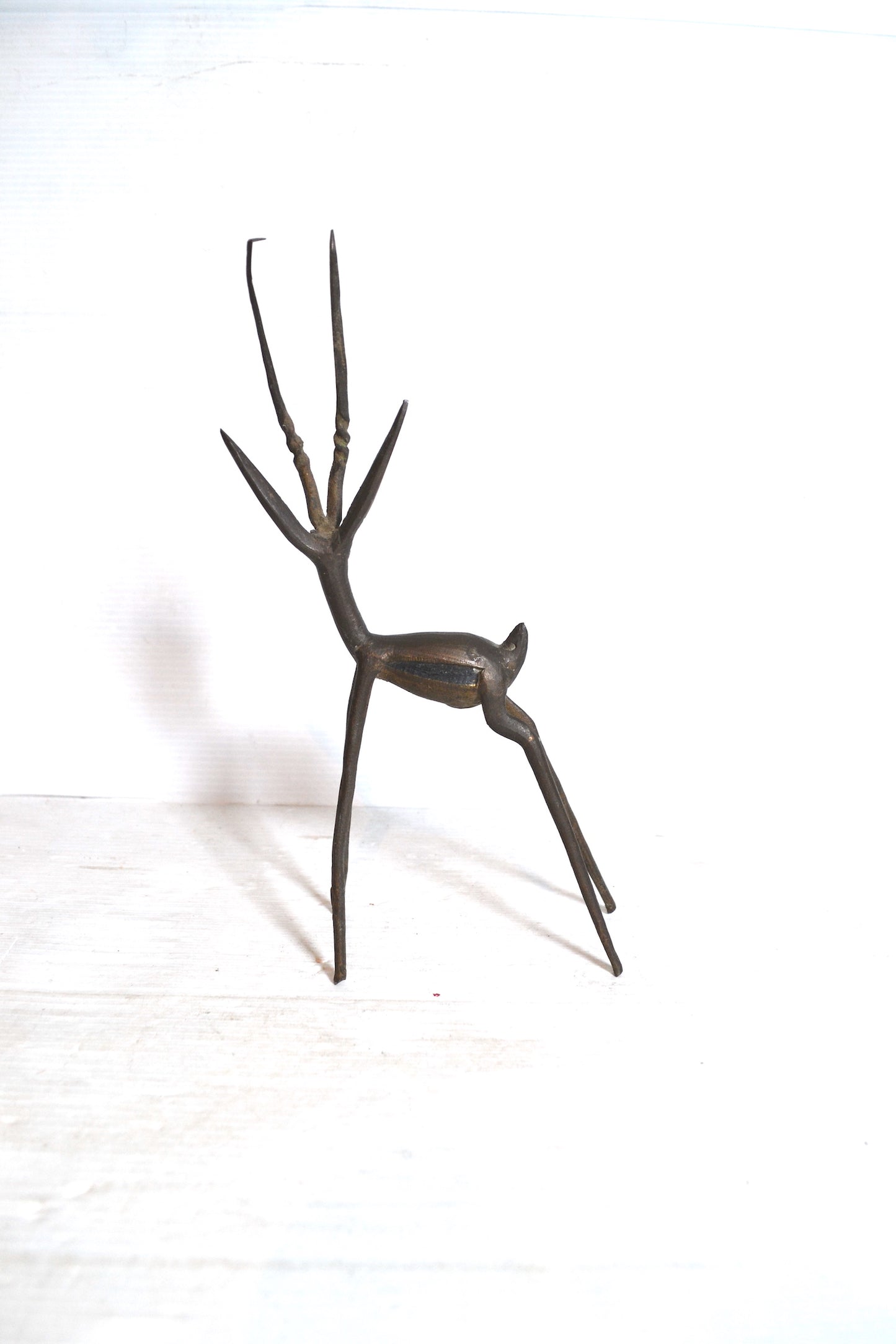 Gazelle en bronze
