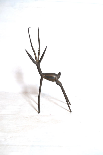 Gazelle en bronze
