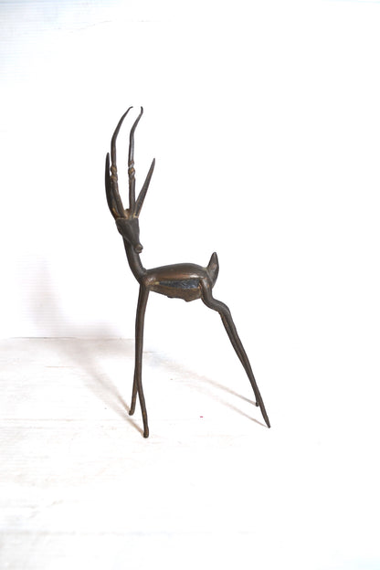 Gazelle en bronze