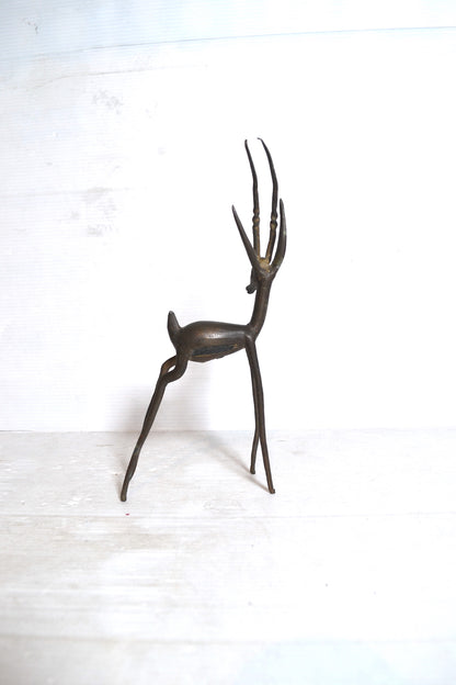 Gazelle en bronze