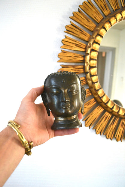 Photophore tête de Bouddha