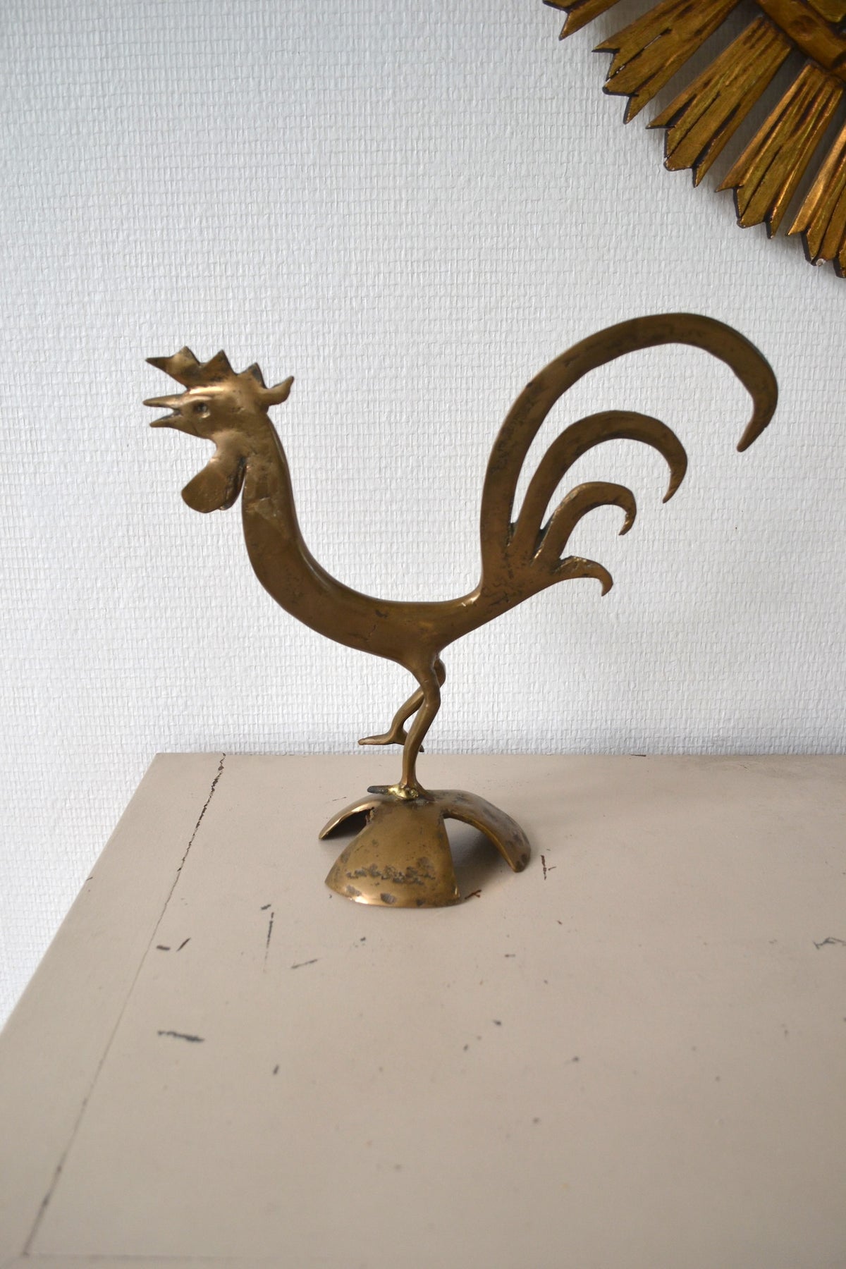 Coq en laiton