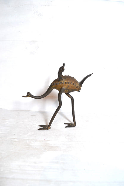 Autruche en bronze