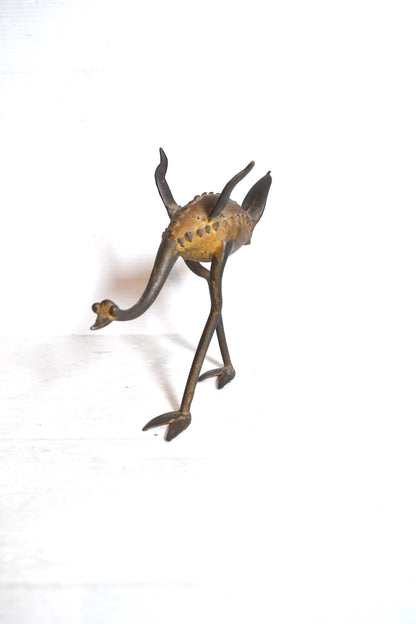 Autruche en bronze