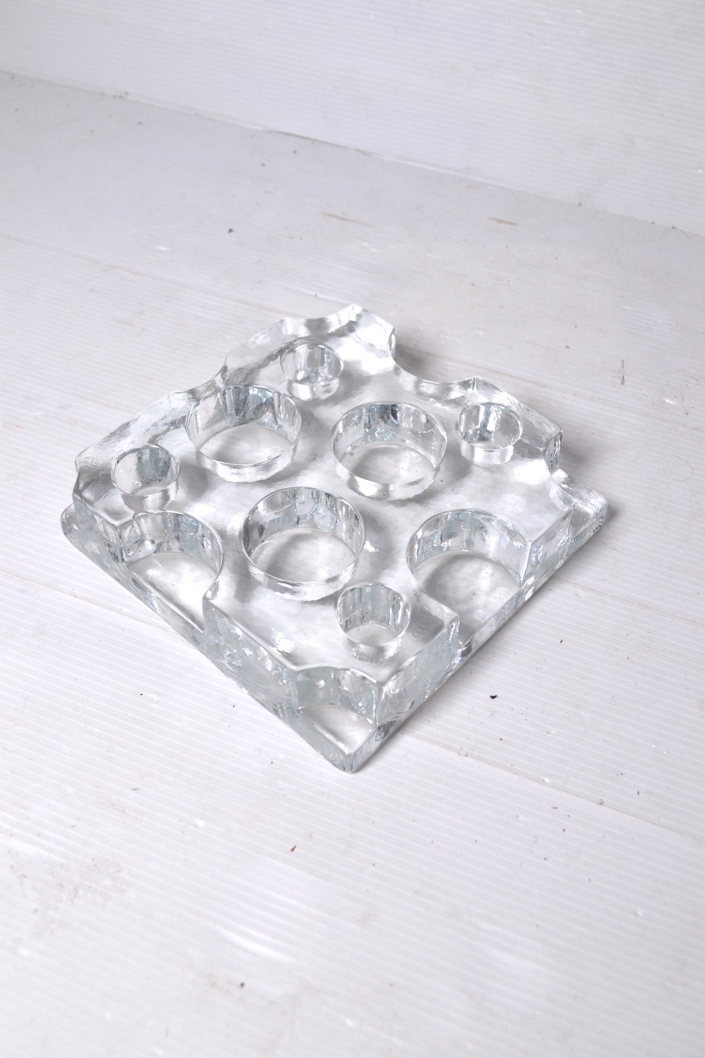 Bougeoir design en verre