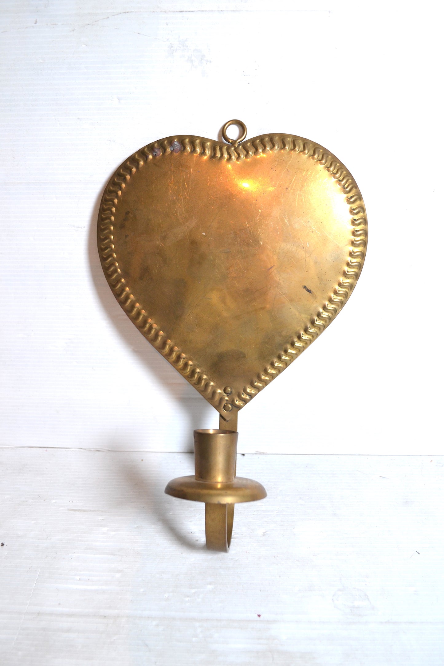 Bougeoir mural en laiton