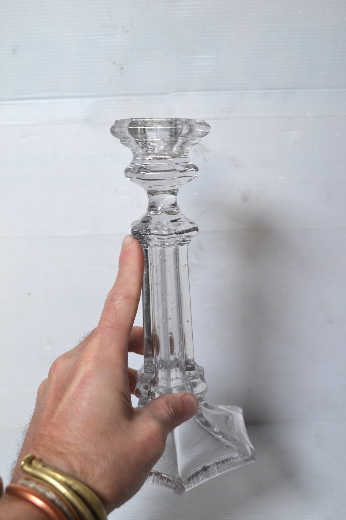 Bougeoir en verre