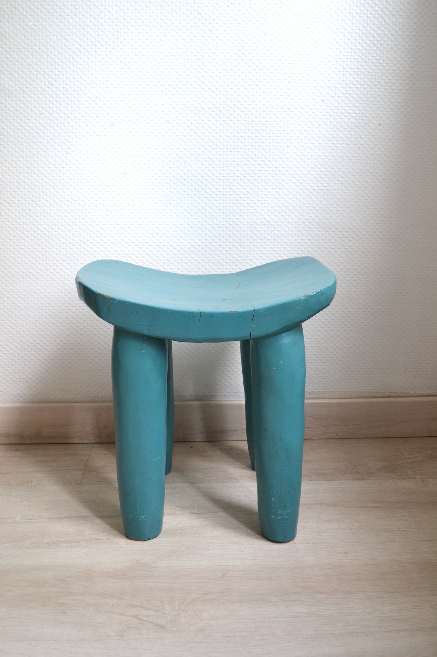 Tabouret du Bénin Jaune Azur